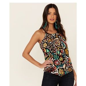 NWT Idyllwind - Fueled by Miranda Lambert Floral Haze Tank. Size L
